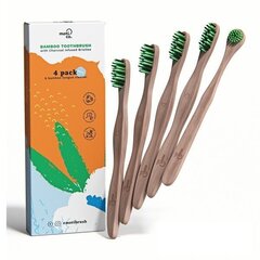 Bambusest suuhoolduskomplekt Moti-Co Bamboo Toothbrush Kit Bambusest suuhoolduskomplekt, 1 tk цена и информация | Для ухода за зубами | kaup24.ee