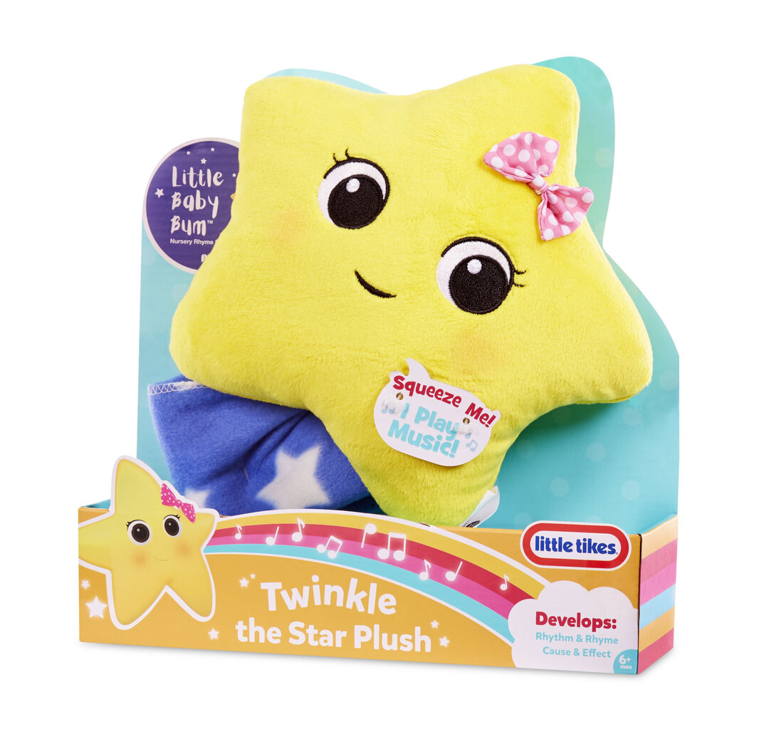 Pehme mänguasi-kaisukas meloodiatega Little Takes Baby Bum Twinkle Star hind ja info | Imikute mänguasjad | kaup24.ee