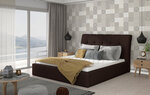 Кровать NORE Inge 19, 200x200 см, темно-коричневая