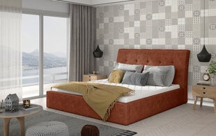 Кровать NORE Inge 03, 140x200 см, красная цена и информация | Кровати | kaup24.ee