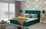 Кровать NORE Inge 07, 140x200 см, зеленая