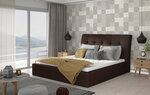 Кровать NORE Inge 23, 140x200 см, темно-коричневая