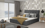 Кровать NORE Inge 05, 160x200 см, серая