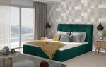 Кровать NORE Inge 10, 160x200 см, зеленая