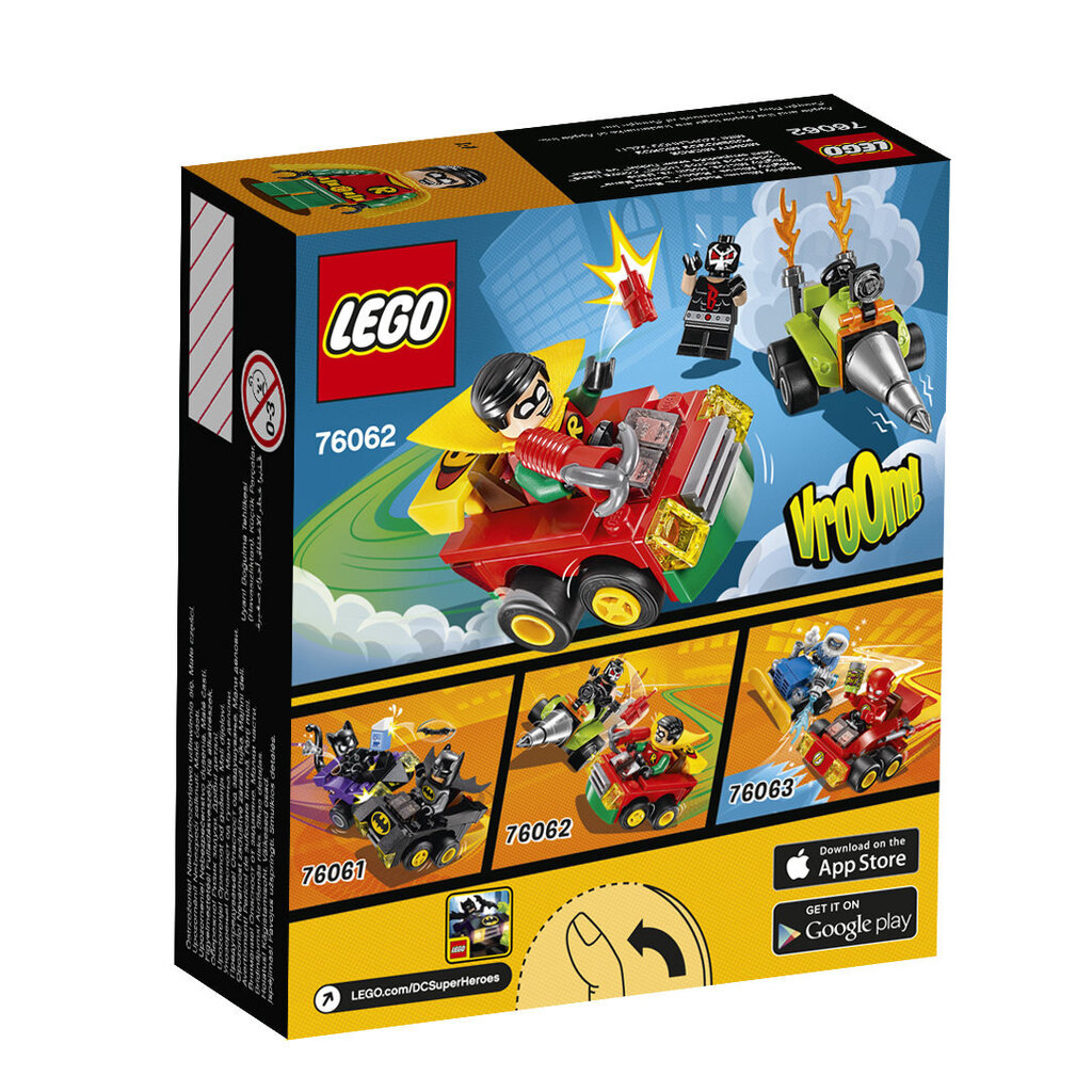 76062 LEGO® SUPER HEROES Võimsad kutsikad: Robin versus Beine цена и информация | Klotsid ja konstruktorid | kaup24.ee