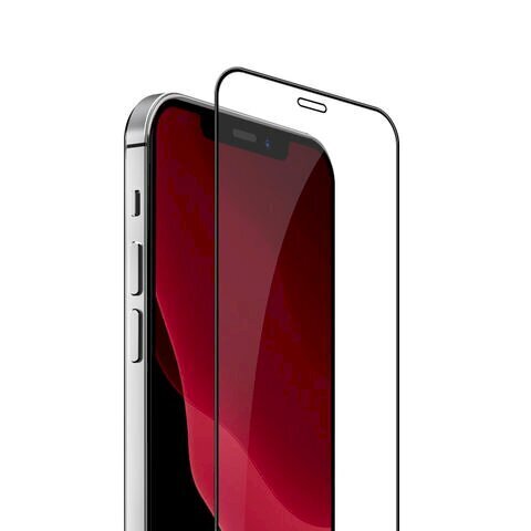 Karastatud klaas Fusion Full Glue 5D, kaetud raamiga, Apple iPhone 12 Pro Max Black hind ja info | Ekraani kaitsekiled | kaup24.ee