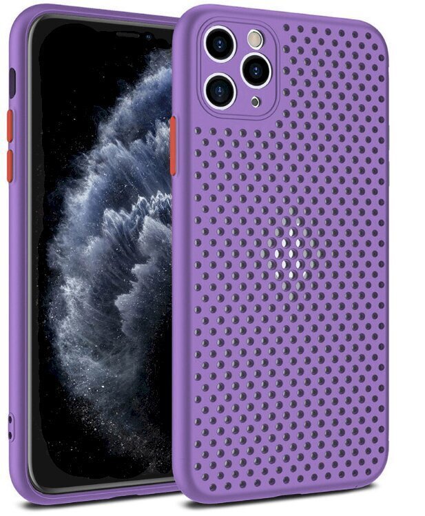 Silikoonist ümbris Fusion Breathe Case Apple iPhone 12 Mini lilla цена и информация | Telefoni kaaned, ümbrised | kaup24.ee