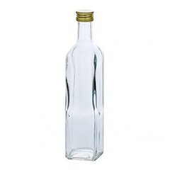 Klaaspudel keeratava korgiga, 500 ml цена и информация | Стаканы, фужеры, кувшины | kaup24.ee