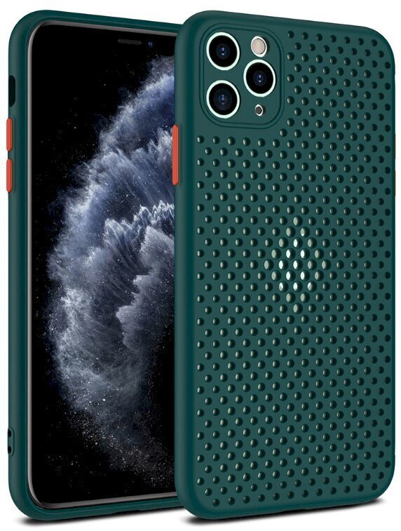 Silikoonist ümbris Fusion Breathe Apple iPhone 12 Mini roheline hind ja info | Telefoni kaaned, ümbrised | kaup24.ee