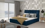 Кровать NORE Inge 12, 160x200 см, синяя