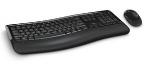 Juhtmevaba klaviatuur Microsoft Sculpt Comfort Desktop hiirega, must hind ja info | Klaviatuurid | kaup24.ee