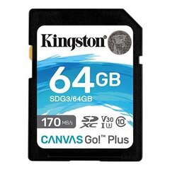 Карта памяти Kingston SDG3/64GB цена и информация | Карты памяти для телефонов | kaup24.ee