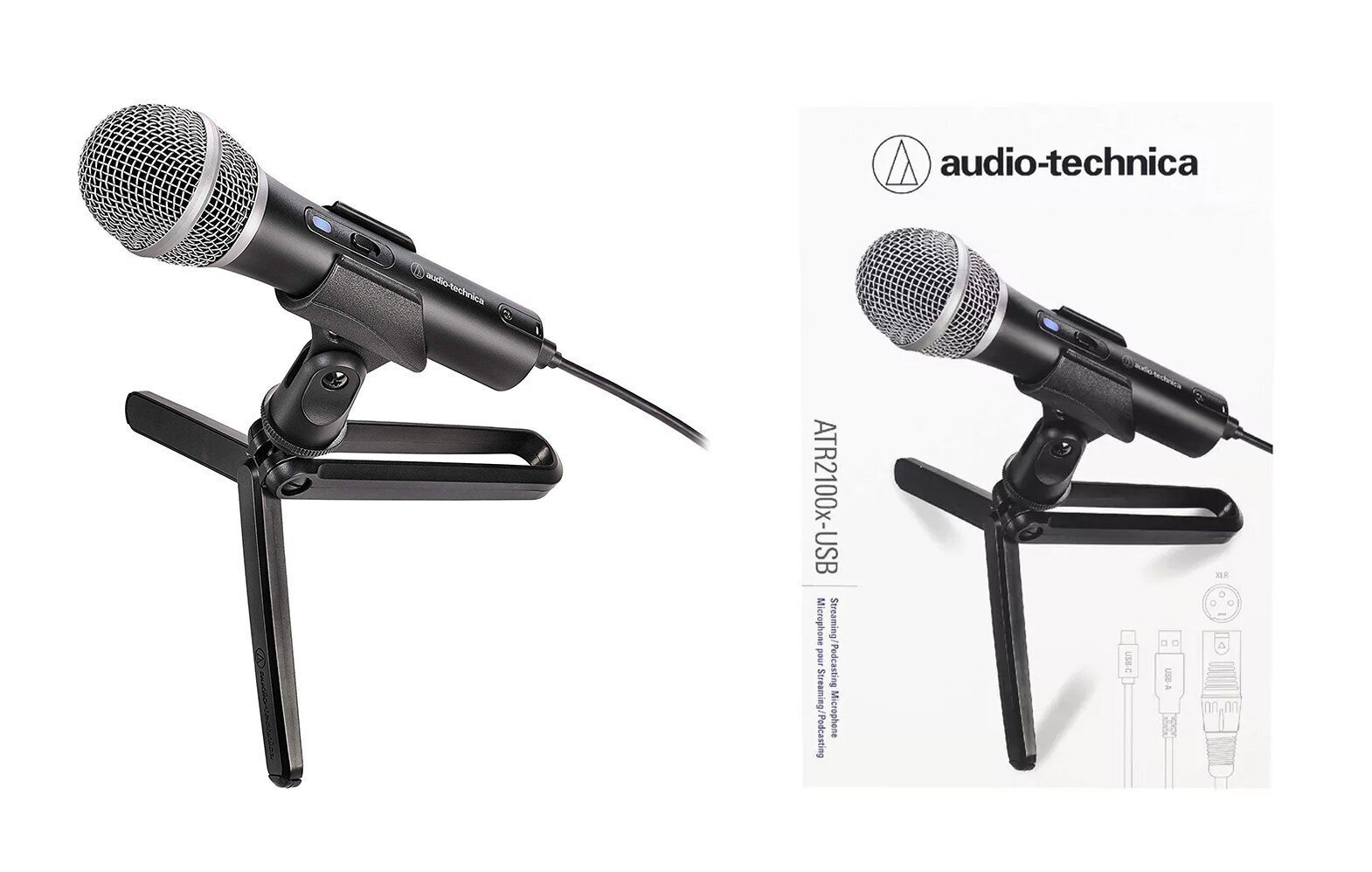 Dünaamiline kardioidmikrofon Audio Technica ATR2100x-USB hind ja info | Mikrofonid | kaup24.ee