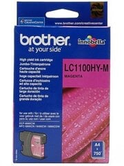 Brother LC1100HYM Ink Cartridge MAGENTA High Capacity for MFC-6490CW цена и информация | Картриджи и тонеры | kaup24.ee