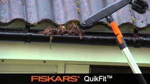 Vihmaveerennide puhastaja Fiskars QuikFit™ цена и информация | Садовые инструменты | kaup24.ee