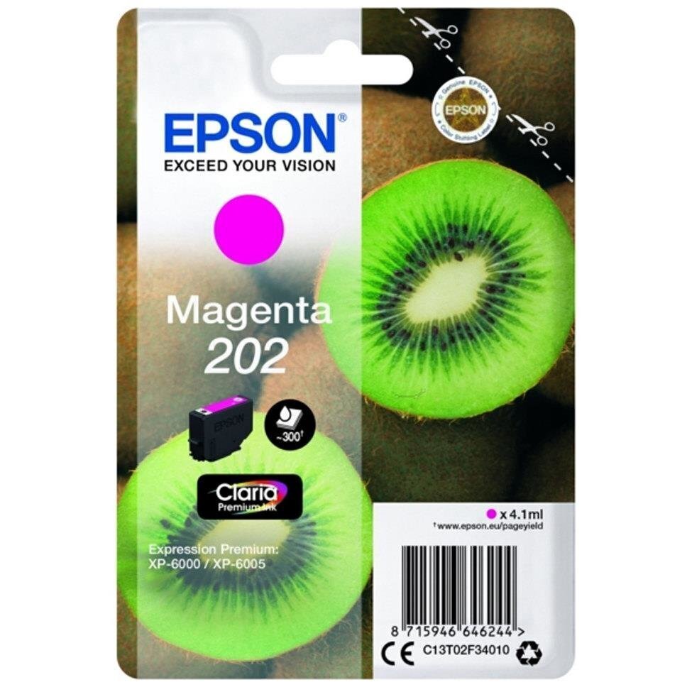 Ühilduv Tindikassett Epson C13T02F (4,1 ml): Värvus - Fuksiinpunane hind ja info | Tindiprinteri kassetid | kaup24.ee