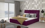 Кровать NORE Inge 08, 140x200 см, фиолетовая