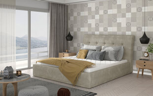 Кровать NORE Inge 17, 140x200 см, бежевого цвета цена и информация | Кровати | kaup24.ee