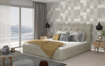Кровать NORE Inge 17, 140x200 см, бежевого цвета