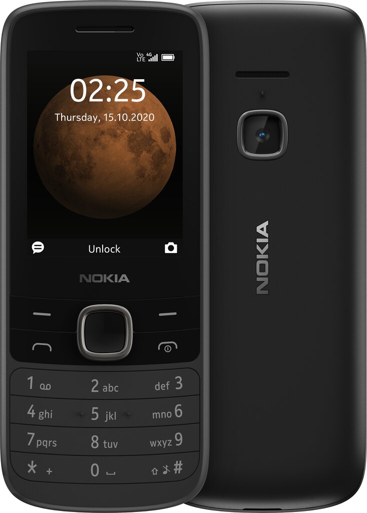 Nokia 225 4G Dual-SIM, must цена и информация | Telefonid | kaup24.ee