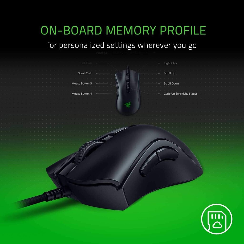 Razer DeathAdder V2 Mini, must hind ja info | Hiired | kaup24.ee