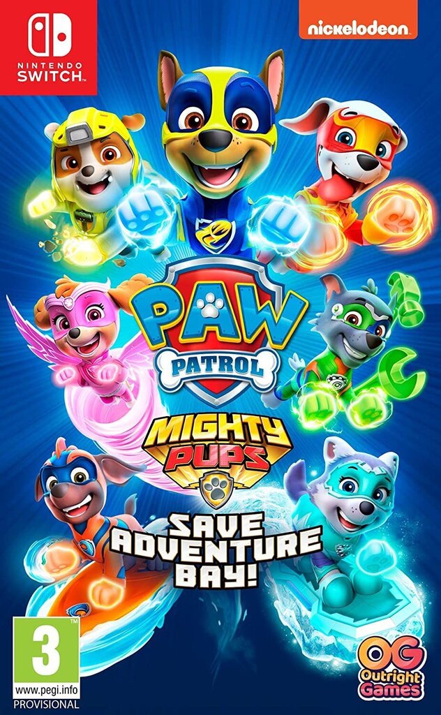 Paw Patrol Mighty Pups Save Adventure Bay (Switch) цена и информация | Arvutimängud, konsoolimängud | kaup24.ee