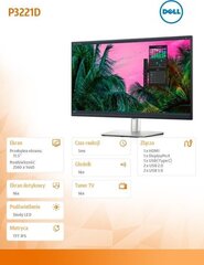 Dell P3221D hind ja info | Monitorid | kaup24.ee