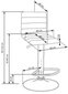 Baaritool H21 hind ja info | Söögilaua toolid, köögitoolid | kaup24.ee