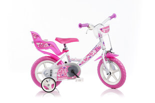 Tüdrukute jalgratas Dino Bikes Little Heart 12" (124RLN-05LH) цена и информация | Dino bikes Спорт, досуг, туризм | kaup24.ee