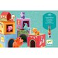 Klotsidest torn koos loomadega Djeco Cubes Topanifarm, D0J09108 hind ja info | Imikute mänguasjad | kaup24.ee