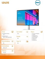 MONITOR LCD 24&#34; U2421E IPS/ 210-AXMB DELL hind ja info | Monitorid | kaup24.ee