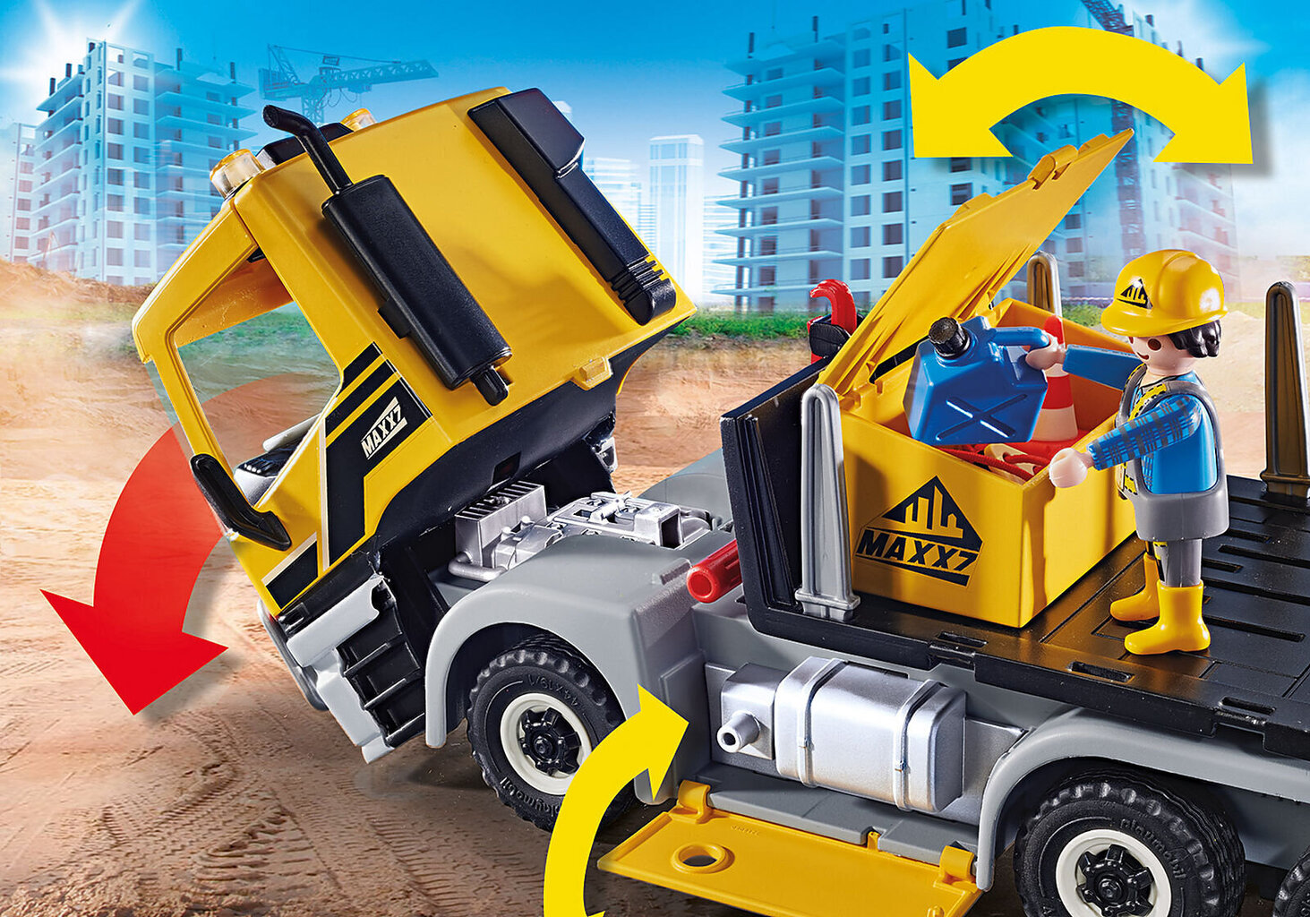 70444 PLAYMOBIL® City Action, Vahetatava kerega veok hind ja info | Klotsid ja konstruktorid | kaup24.ee