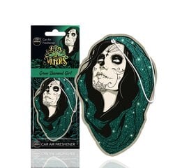 Стильный освежитель воздуха Aroma Dia De Los Muertos Green Diamond Girl цена и информация | Освежители воздуха для салона | kaup24.ee