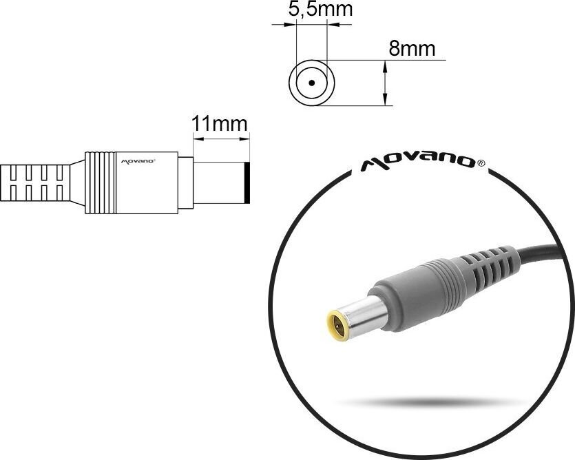 Mitsu 20V, 4.5A hind ja info | Sülearvutite laadijad | kaup24.ee