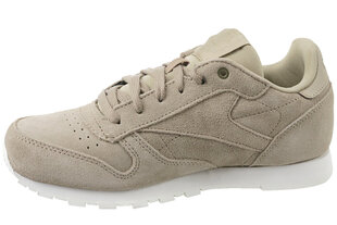 Vabaajajalatsid lastele Reebok Cl Leather Mcc JR CN0000, pruunid цена и информация | Детская спортивная обувь | kaup24.ee