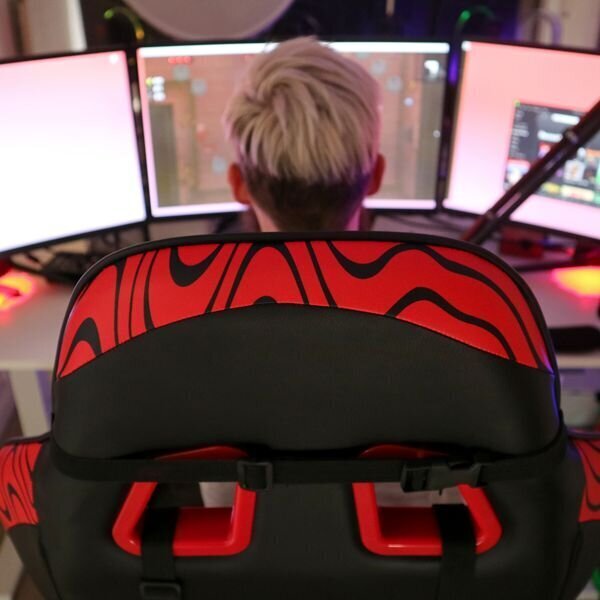 Mänguritool ClutchChairZ PewDiePie Edition Throttle, must/punane цена и информация | Kontoritoolid | kaup24.ee