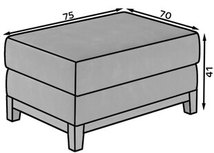 Tumba NORE Selene 05, tumesinine hind ja info | Kott-toolid, tumbad, järid | kaup24.ee