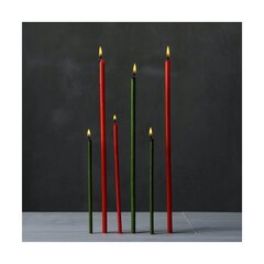 Восковые церковные свечи «Даниловo», красного цвета, №40, 25 штук, 250 граммов цена и информация | Церковные свечи, подсвечники | kaup24.ee