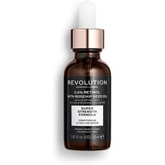 Näoseerum Revolution Skincare 0,5% Retinol Extra Skincare, 30 ml цена и информация | Сыворотки для лица, масла | kaup24.ee