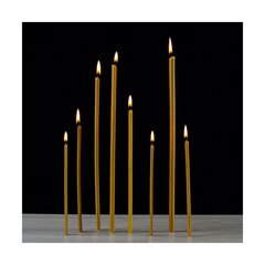 Восковые церковные свечи «Даниловo» жёлтого цвета, №10, 5 штук, 142 граммов цена и информация | Церковные свечи, подсвечники | kaup24.ee