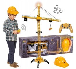 Радиоуправляемый кран со строительной каской и аксессуарами, B5A цена и информация | Игрушки для мальчиков | kaup24.ee