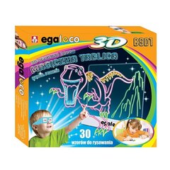 Valgustatud 3D joonistustahvel, B9D1 hind ja info | Kunstitarbed, voolimise tarvikud | kaup24.ee