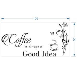 Seinakleebis - Coffee good idea hind ja info | Seinakleebised | kaup24.ee