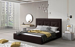 Кровать NORE Cloe 08, 200x200 см, темно-коричневая