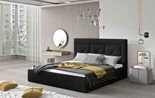 Кровать NORE Cloe 14, 180x200 см, черная цена и информация | Кровати | kaup24.ee