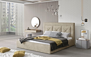 Кровать NORE Cloe 01, 200x200 см, песочного цвета цена и информация | Кровати | kaup24.ee