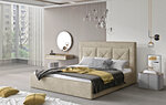 Кровать NORE Cloe 01, 180x200 см, песочного цвета