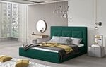 Кровать NORE Cloe 06, 160x200 см, зеленая