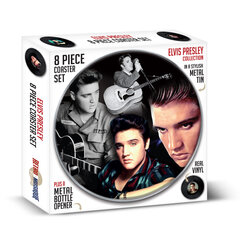 Klaasialused Elvis Presley, 8-osaline цена и информация | Скатерти, салфетки | kaup24.ee