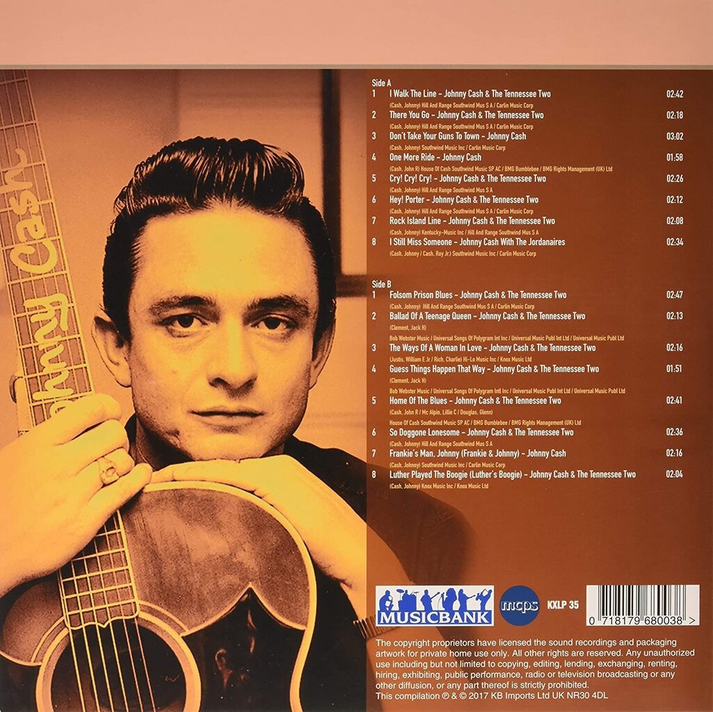 Vinüülplaat Johnny Cash Country Boy hind ja info | Vinüülplaadid, CD, DVD | kaup24.ee